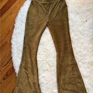 Aerie Velvet Ribbed Flare Leggings